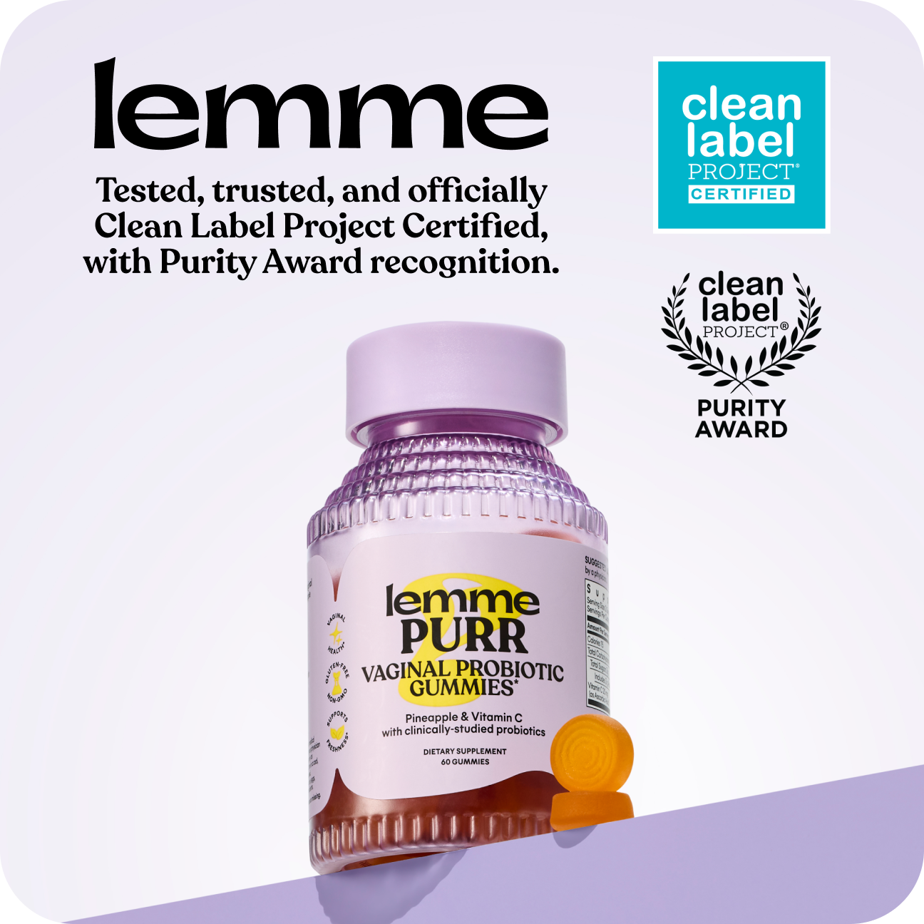 Lemme Purr Gummies - Pocket Ready Routine Capsules