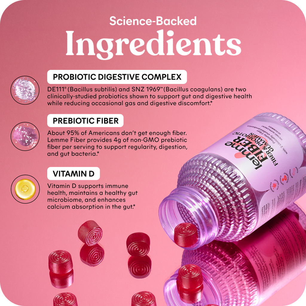 Lemme Fiber Gummies - Nighttime Routine Wellness Drops