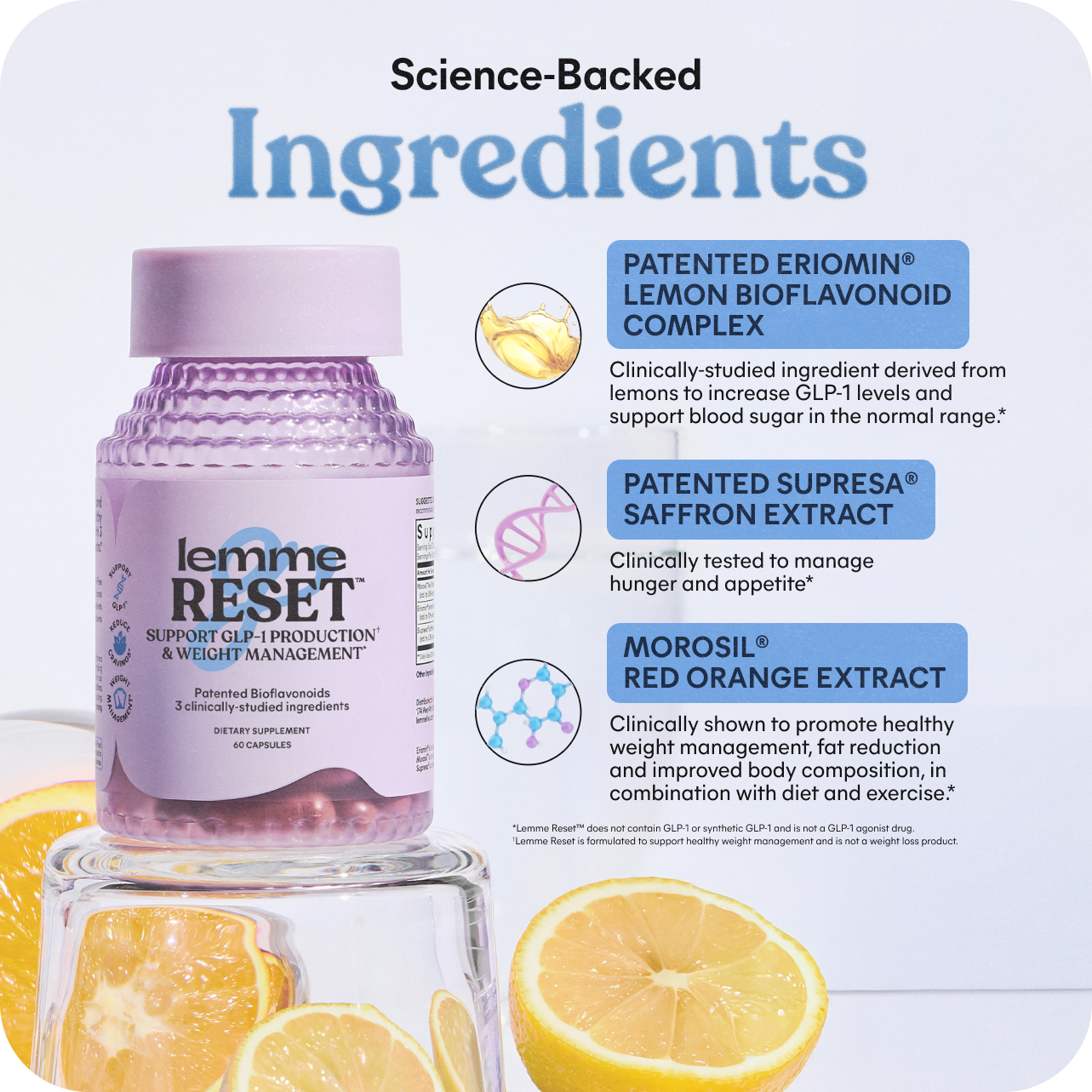 Lemme Reset™ GLP-1 Production Support Capsules - Pantry Ready Lifestyle Gummies