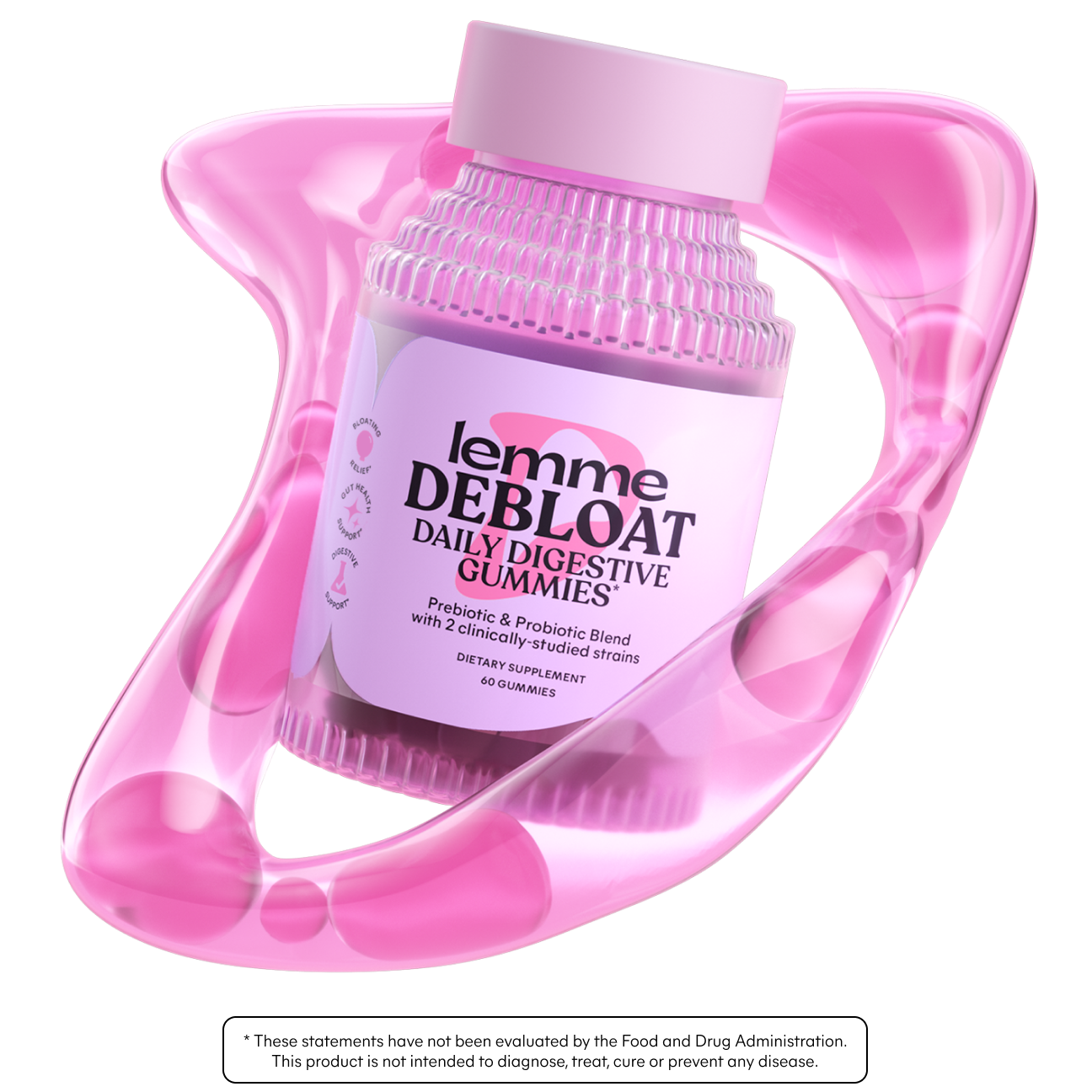 Lemme Debloat Gummies - Routine Ready Daily Supplement Pack