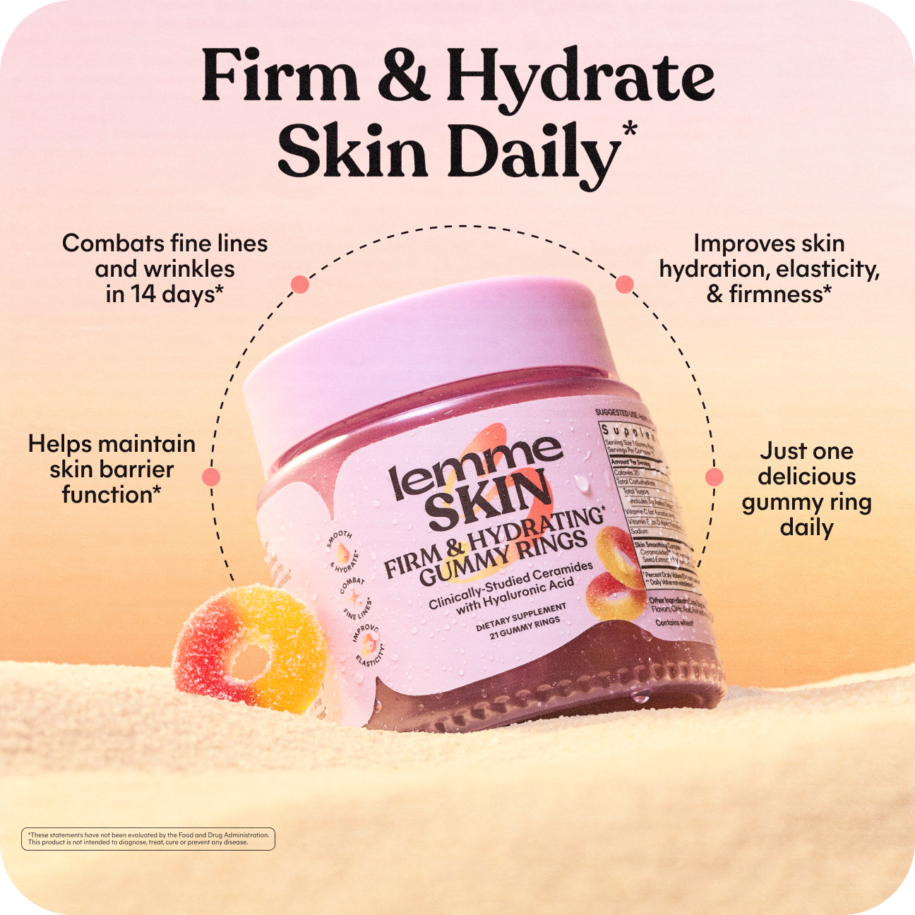Lemme Skin Gummy Rings - Routine Ready Flavor Gummies