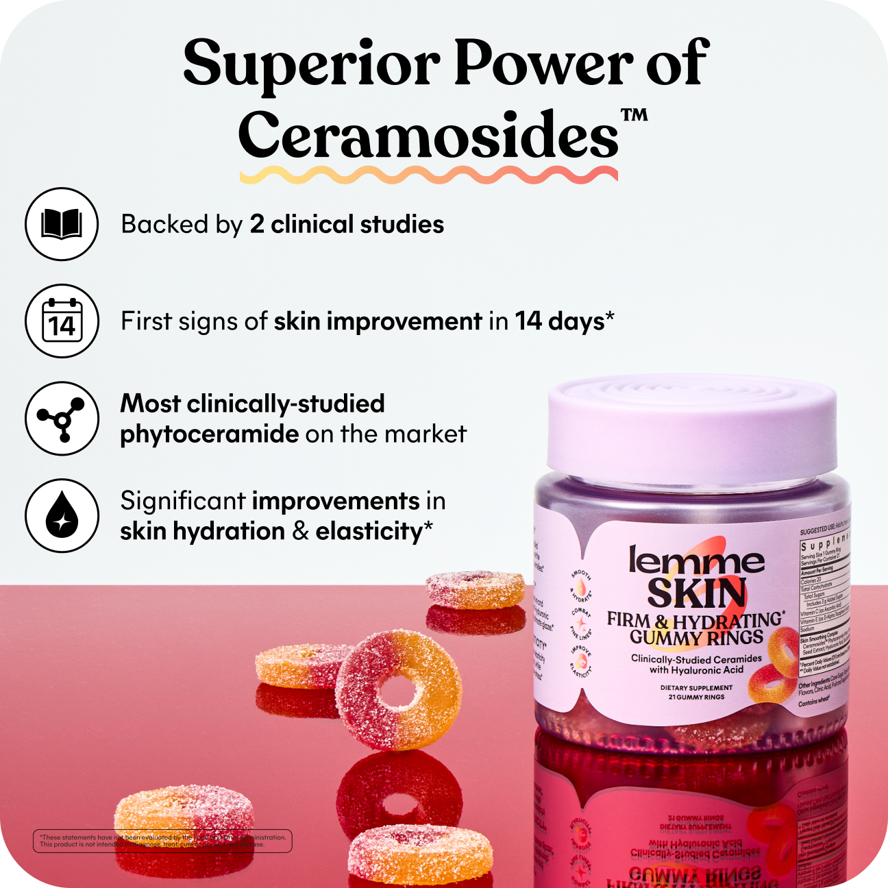 Lemme Skin Gummy Rings - Routine Ready Flavor Gummies