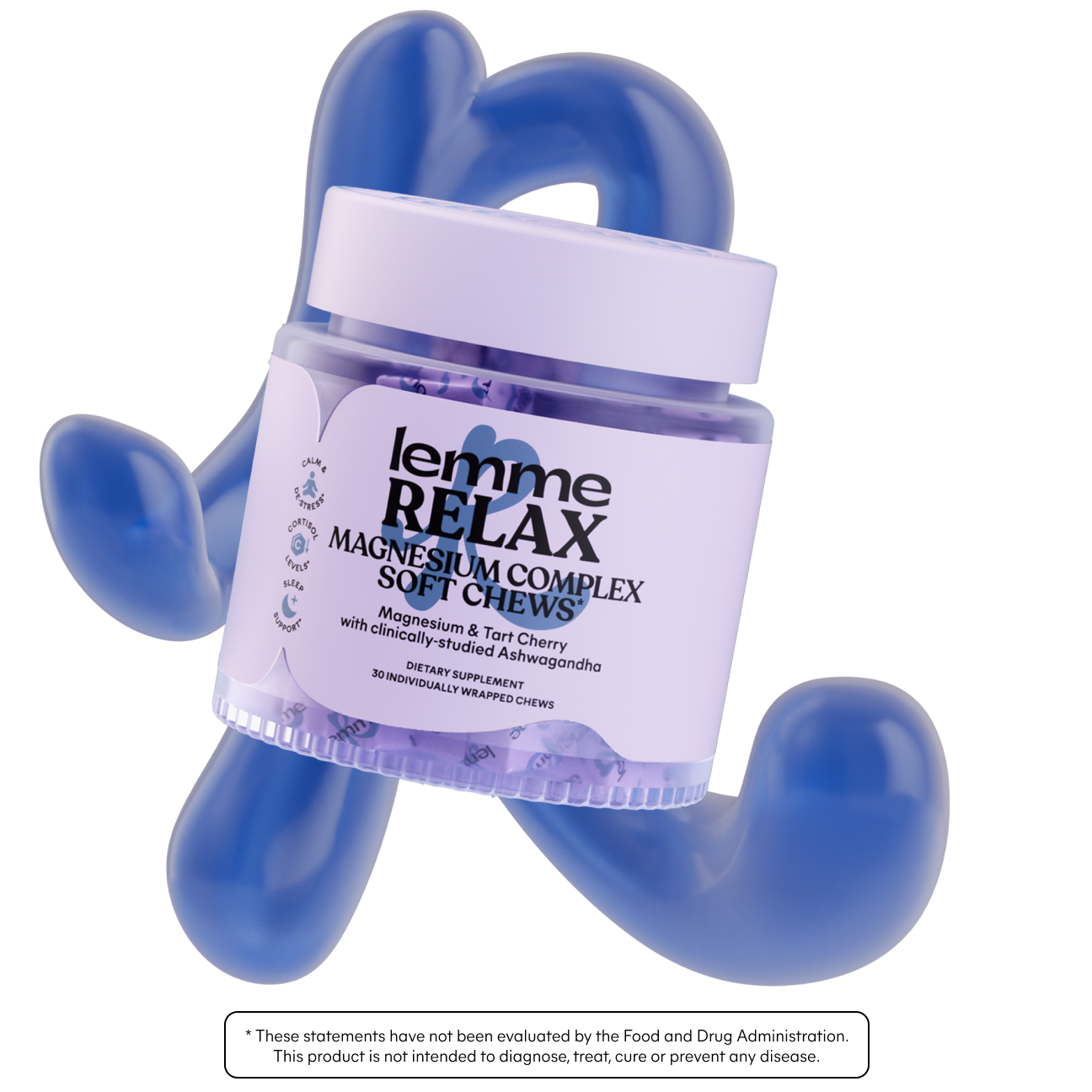 Lemme Relax Magnesium Soft Chews - Travel Ready Lifestyle Gummies