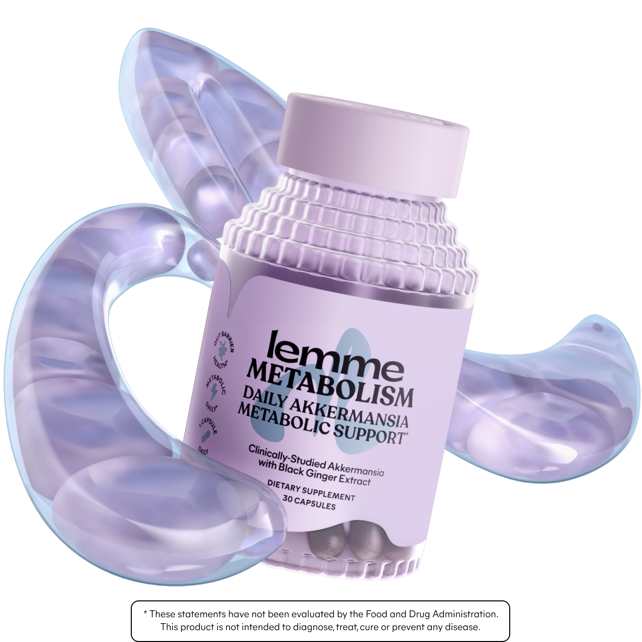 Lemme Metabolism Akkermansia Capsules - Nighttime Routine Daily Gummies